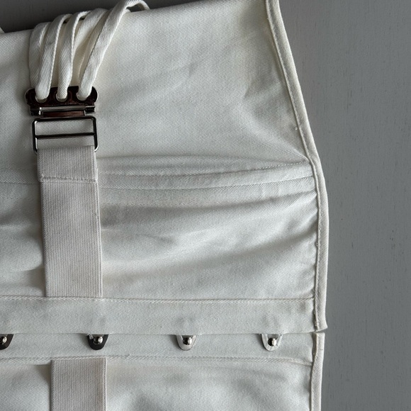 WITH JEAN Fasten Corset Top in Off White Size M - Picture 9 of 16